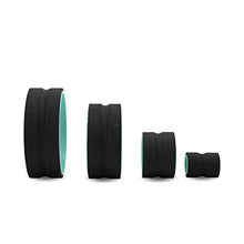 Load image into Gallery viewer, Chirp Wheel Foam Roller Set - Deep Muscle Relief, 4 Padded Foam Rollers: 12&quot;, 10&quot;, 6&quot; Deep Tissue, &amp; 4&quot; Focus Roller Wheel, Targeted Back Massage, Supports Back Pain Relief, Holds Up to 500 lbs - Mint
