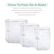 Load image into Gallery viewer, Bellamei Nut Milk Bag Reusable Food Strainer Nut Bags for Straining Almond/Soy Milk Greek Yogurt Professional for Cold Brew Coffee Tea Beer Celery Juice Fine Nylon Mesh(3 pack-8&quot;x12&quot;/10&quot;x12&quot;/13&quot;x13&quot;)
