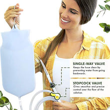 Load image into Gallery viewer, Mikacare Enema Bag Kit Clear Non-Toxic Silicone. for Coffee and Enema Kit for Colon Cleansing - Enema Detox - 2 Quart - Home Colonic Kit - Enema Coffee not Included
