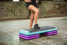Load image into Gallery viewer, The Step (Made in USA) Original Aerobic Platform for Total Body Fitness – Health Club Size,Teal,F1010W, No DVD
