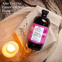 Load image into Gallery viewer, HERITAGE STORE Organic Castor Oil, Nourishing Hair Treatment, Deep Hydration for Healthy Hair Care, Skin Care, Eyelashes &amp; Brows, Castor Oil Packs, Cold Pressed, Hexane Free, Vegan, Cruelty Free 32oz
