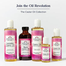 Load image into Gallery viewer, HERITAGE STORE Organic Castor Oil, Nourishing Hair Treatment, Deep Hydration for Healthy Hair Care, Skin Care, Eyelashes &amp; Brows, Castor Oil Packs, Cold Pressed, Hexane Free, Vegan, Cruelty Free 32oz
